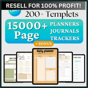 15,000+ PLR Planners, Journals & Printables (With Resell Rights!)