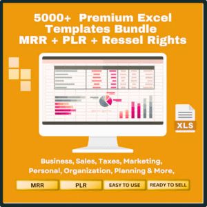 5000+ Premium Excel Templates Bundle – With Resell Rights!
