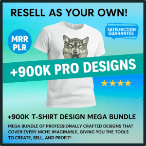 900,000+ T-Shirt Designs Mega Bundle (Commercial License)