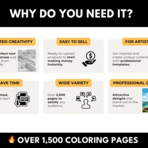 1,000+ Architecture Coloring Pages (With Full MRR Rights!)