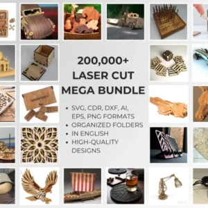 Ultimate Laser Cutting Bundle – 200,000+ Designs (50GB)