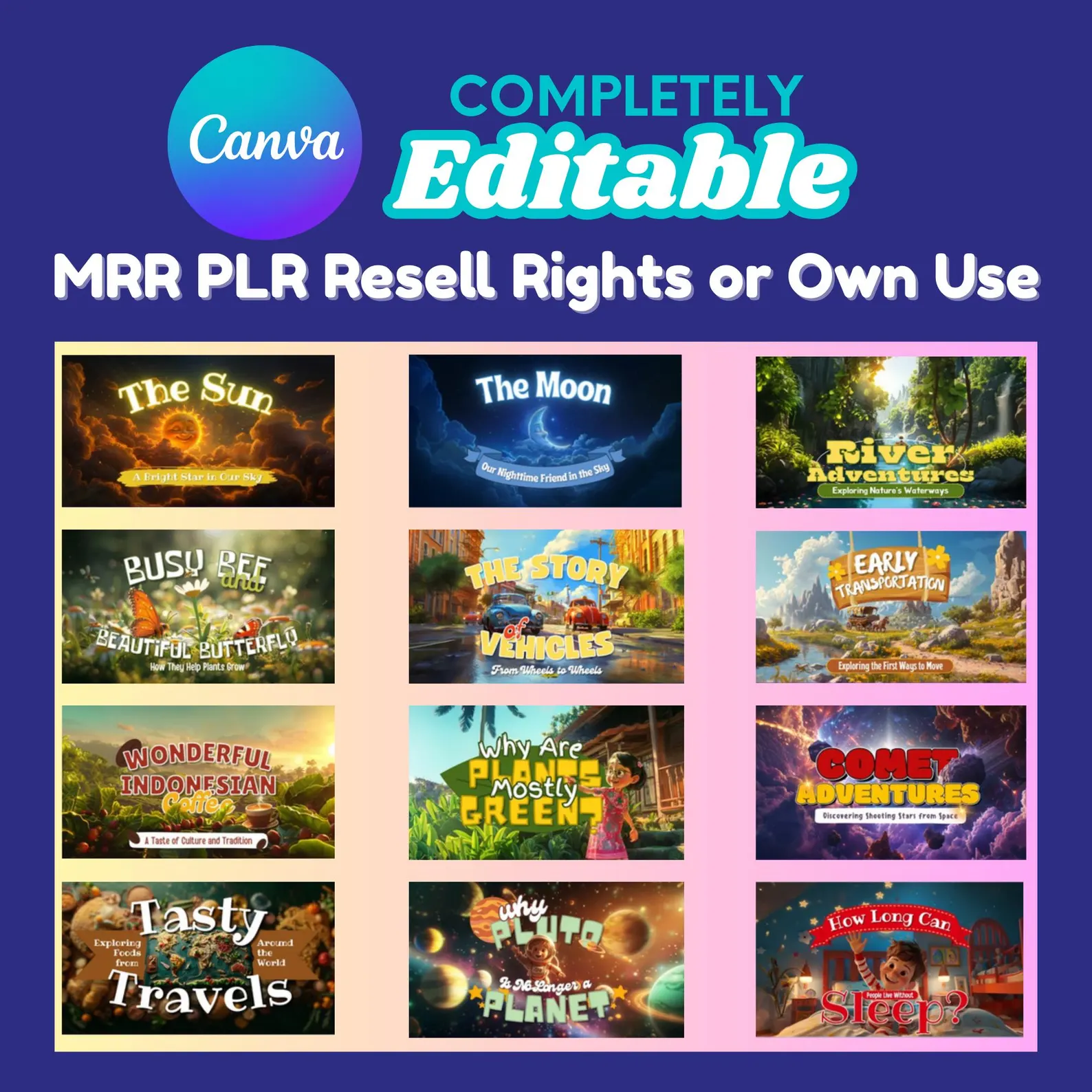 100+ Editable Kids’ Video Story Templates (Canva) - Image 3