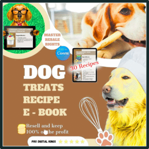 30 Homemade Dog Treats Recipe Book | MRR + PLR