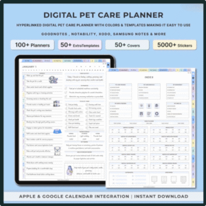 Digital Pet Care Planner