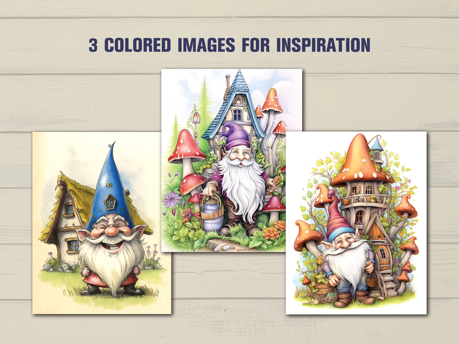 50 Enchanted Gnomes Coloring Book - Image 3